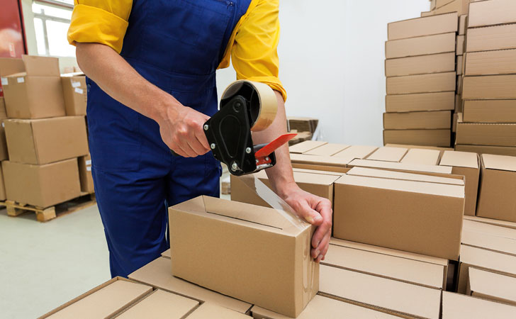 Paketlenen baskı işlerinin teslimata hazırlanması